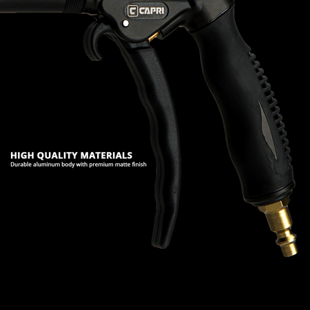 Capri Tools High Performance Air Blow Gun, Adjustable Air Flow, Extended Nozzle CP21350